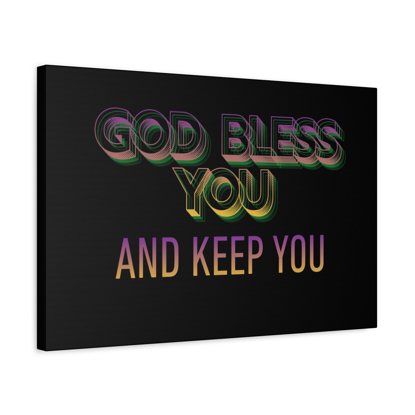 God Bless You and Keep You Canvas | Matte Stretched Wall Art