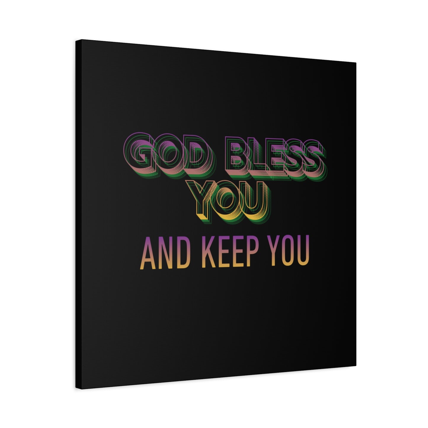 God Bless You and Keep You Canvas | Matte Stretched Wall Art