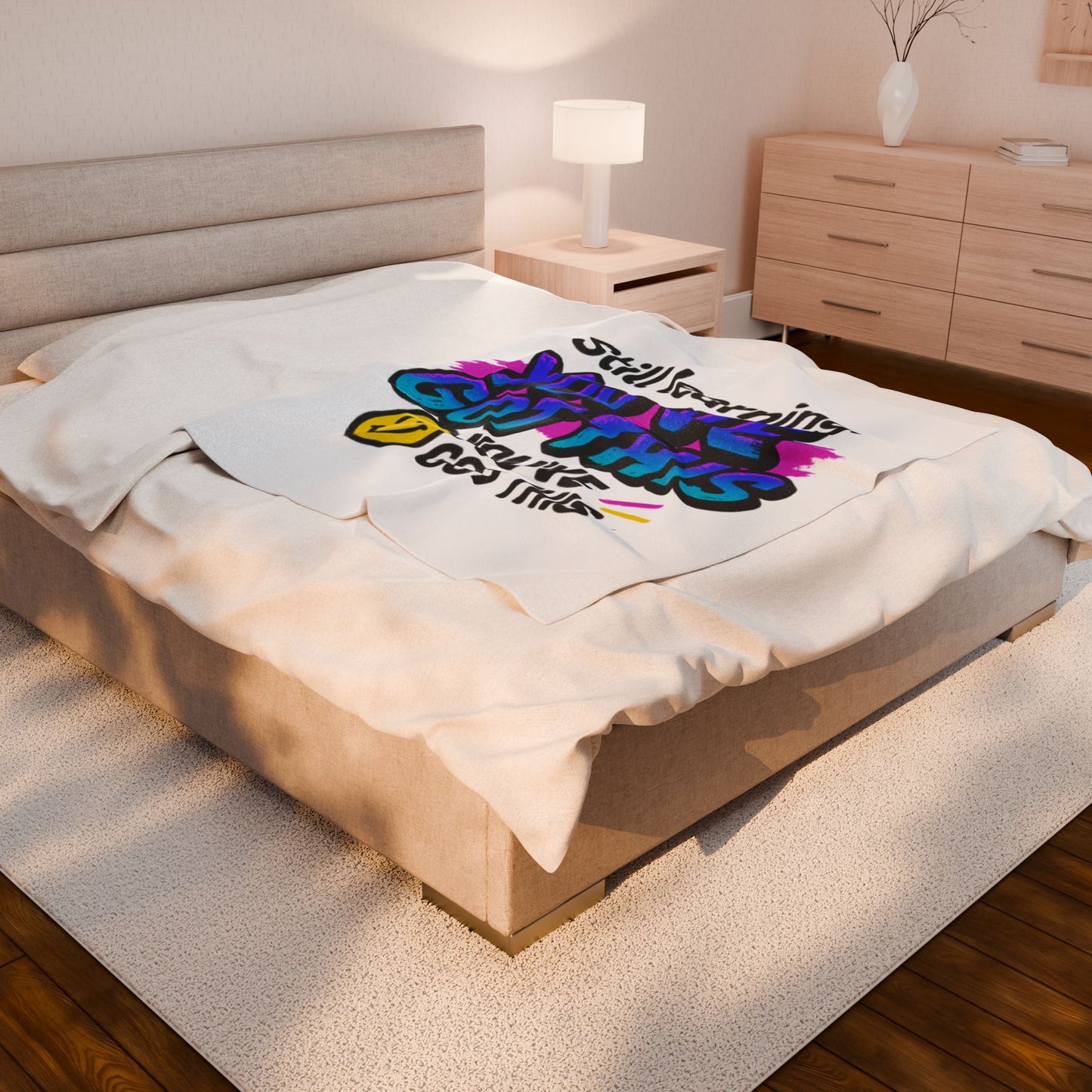 Motivational Velveteen Plush Blanket - Cozy Comfort, You've Got This, Inspirational Gift, Home Decor, Study Buddy, Self-Care Must-Have