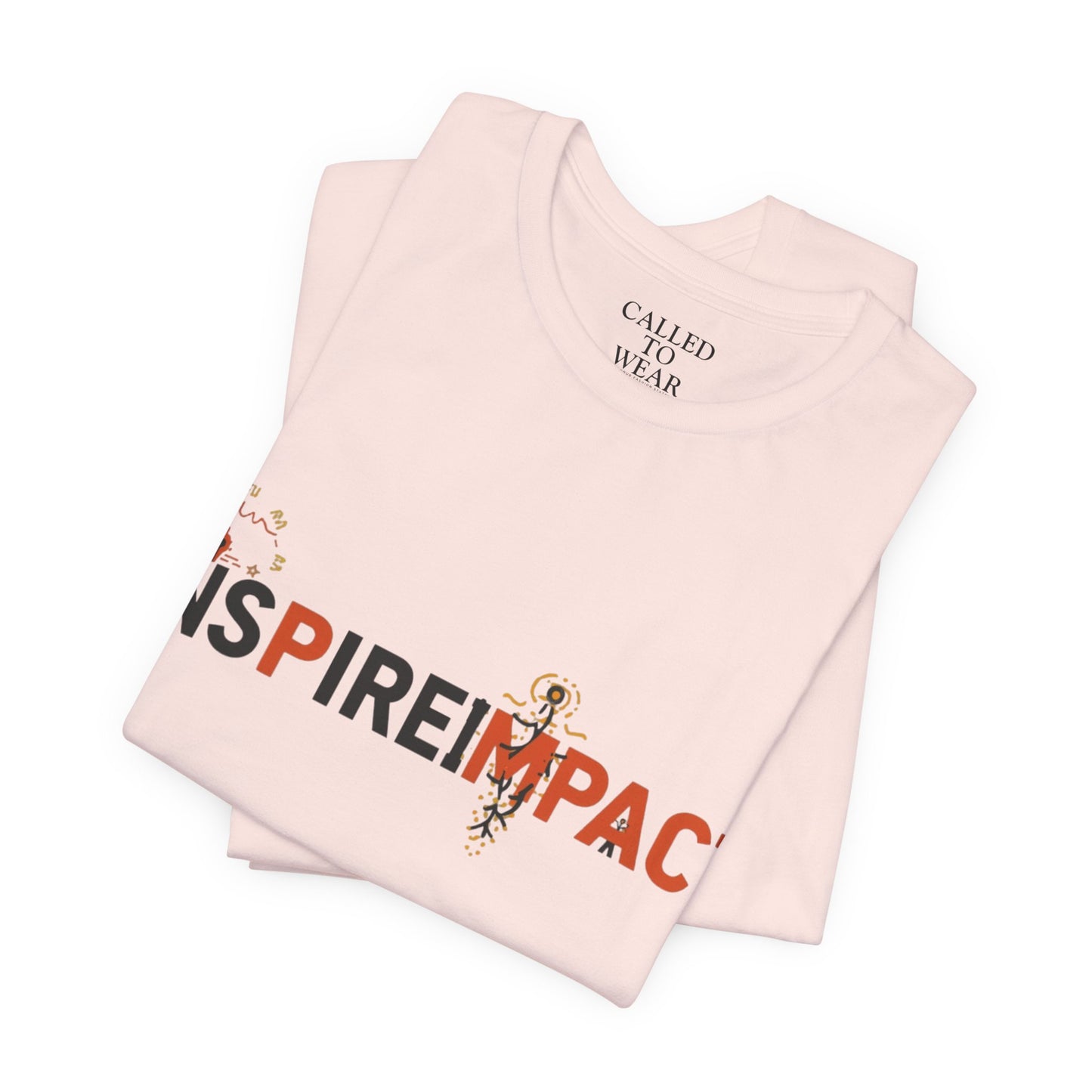 Inspire Impact graphic Tee | Inspirational typography t-shirt