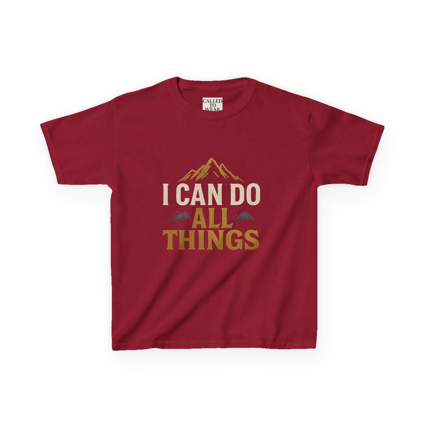 Kids Tee - Inspire and Empower 'I Can Do All Things' Motivational Shirt