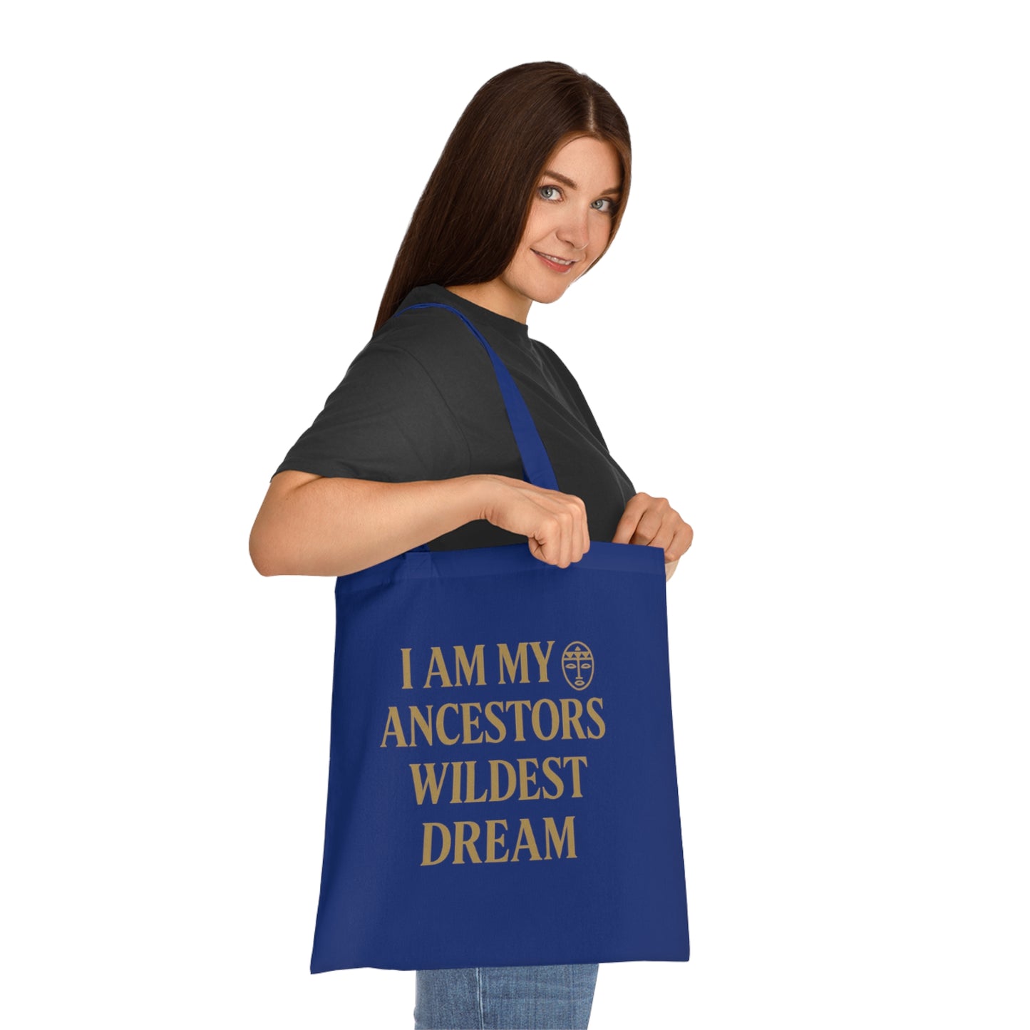 Ancestors' Dream Cotton Tote | Eco-Friendly Inspirational Bag