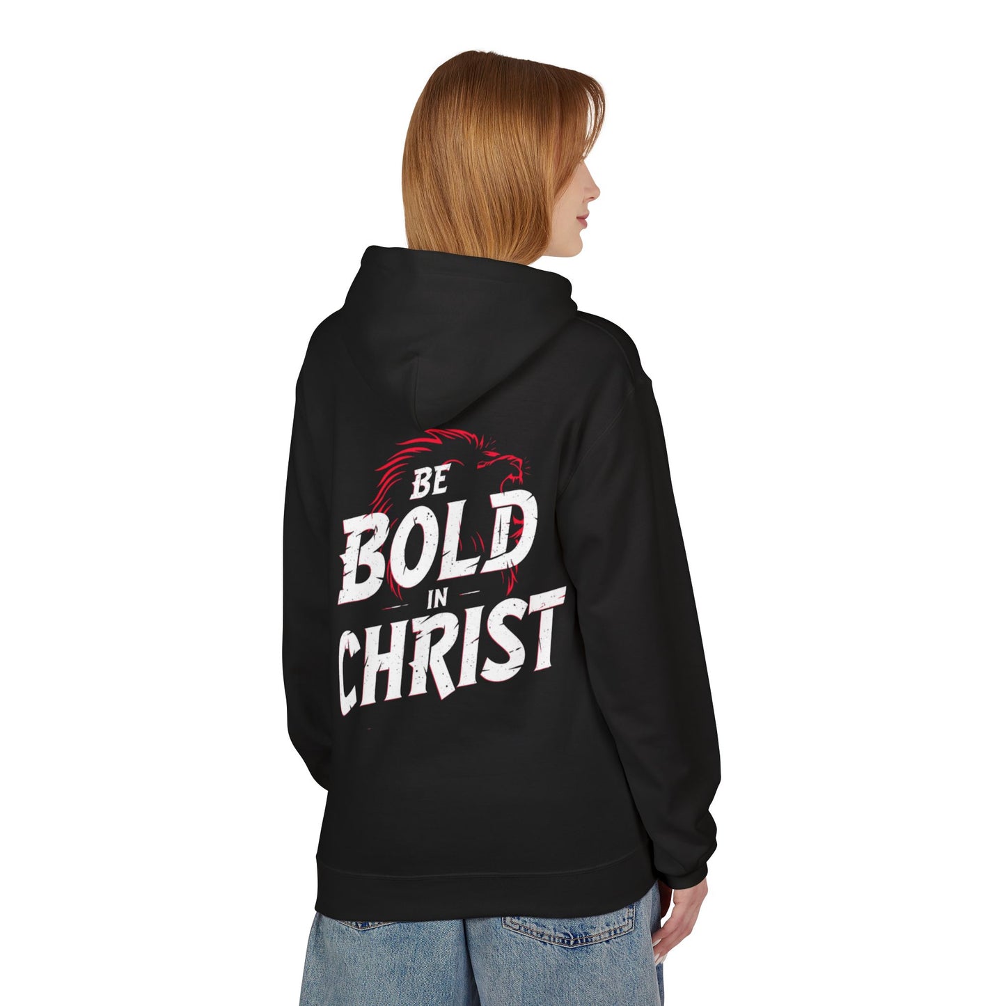 Be Bold in Christ Brush Stroke Design Hoodie | Christian Faith Apparel