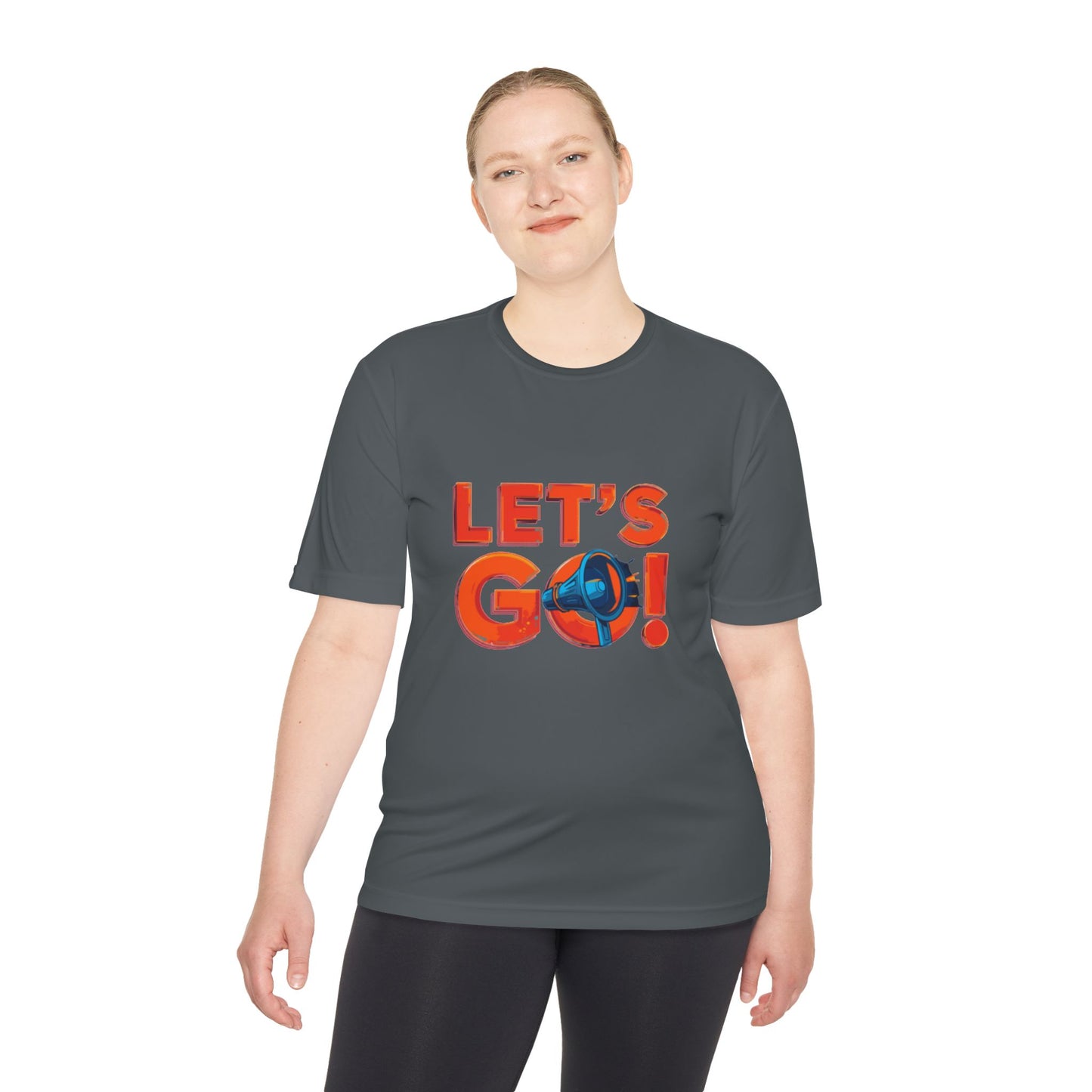 LET'S GO! Momentum Graphic Tee | Lightweight Polyester Athletic Shirt