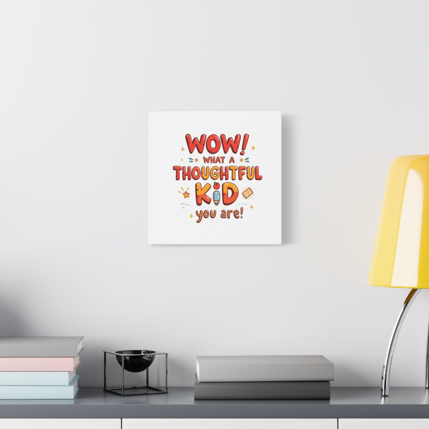 What a thoughtful kid you are! Canvas Print | Stretched Matte Canvas