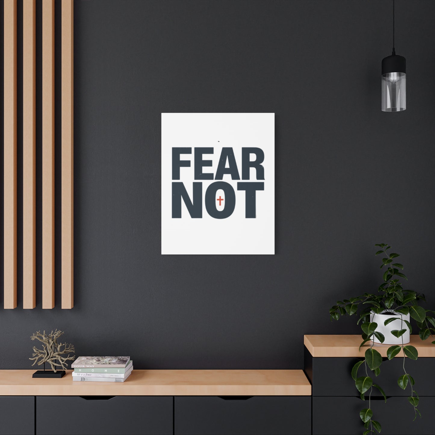 Fear Not canvas | Christian wall art, stretched matte gallery wrap