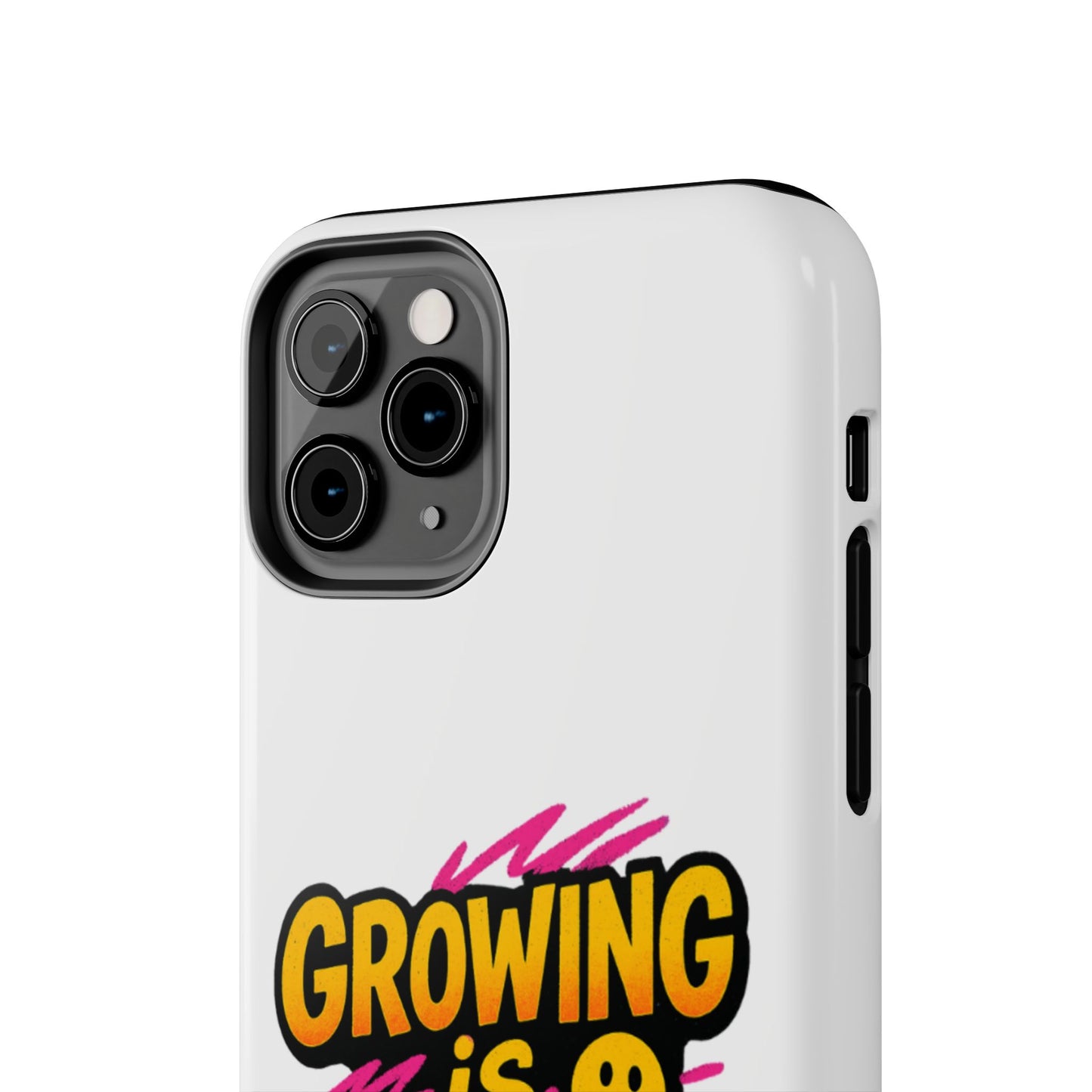 Empowering Tough Phone Case - 'Growing is Power' - Motivational Gifts, Unique Phone Accessories, Phone Protector, Gift for Teens