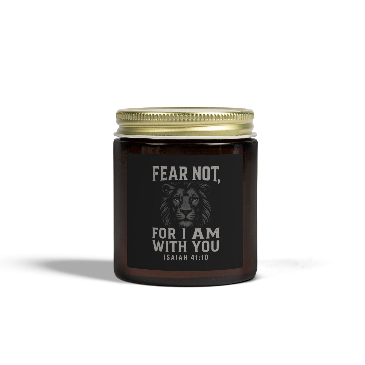 Scented Candle with Inspirational Quote, Aromatherapy Gift, Home Decor, Spiritual Relaxation, Motivation, Isaiah 41:10