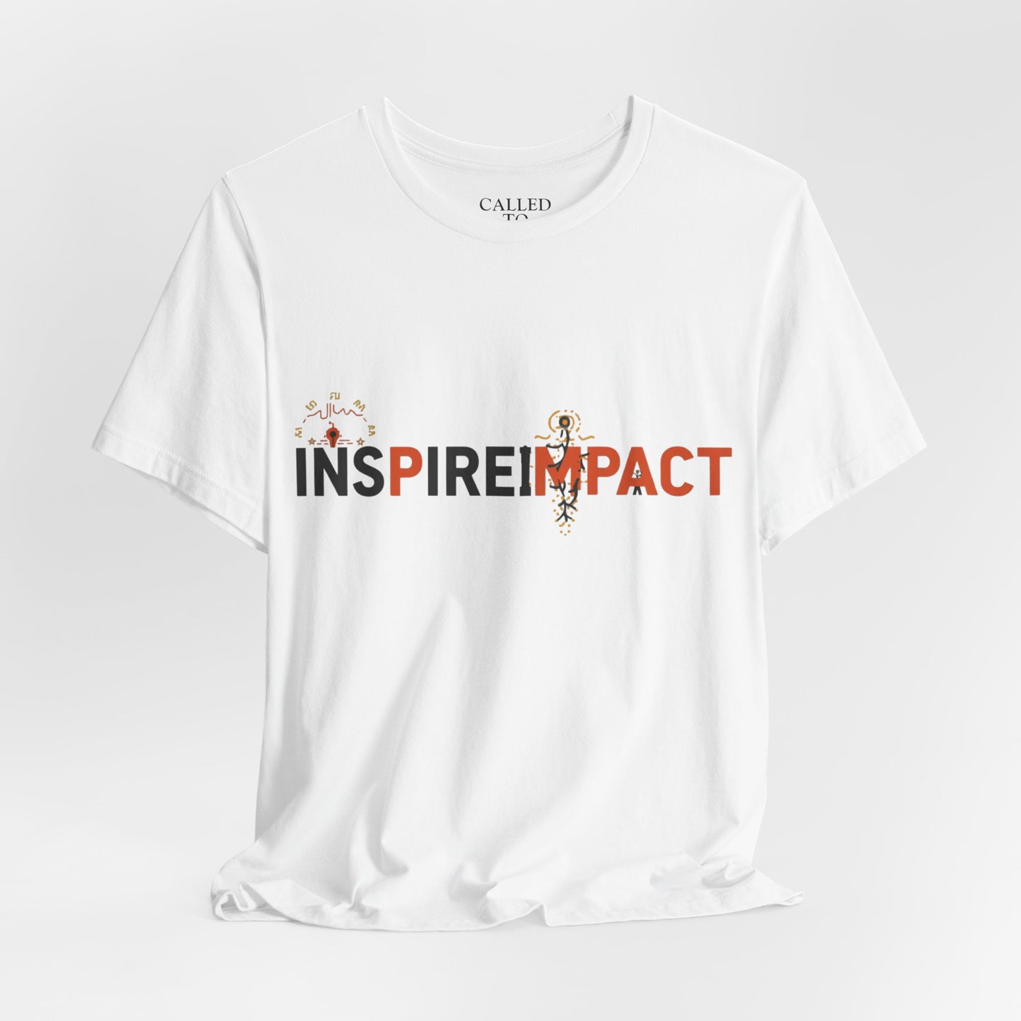 Inspire Impact graphic Tee | Inspirational typography t-shirt