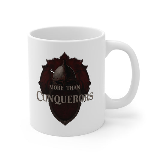 More Than Conquerors Mug | Ceramic Coffee Cup 11oz 15oz
