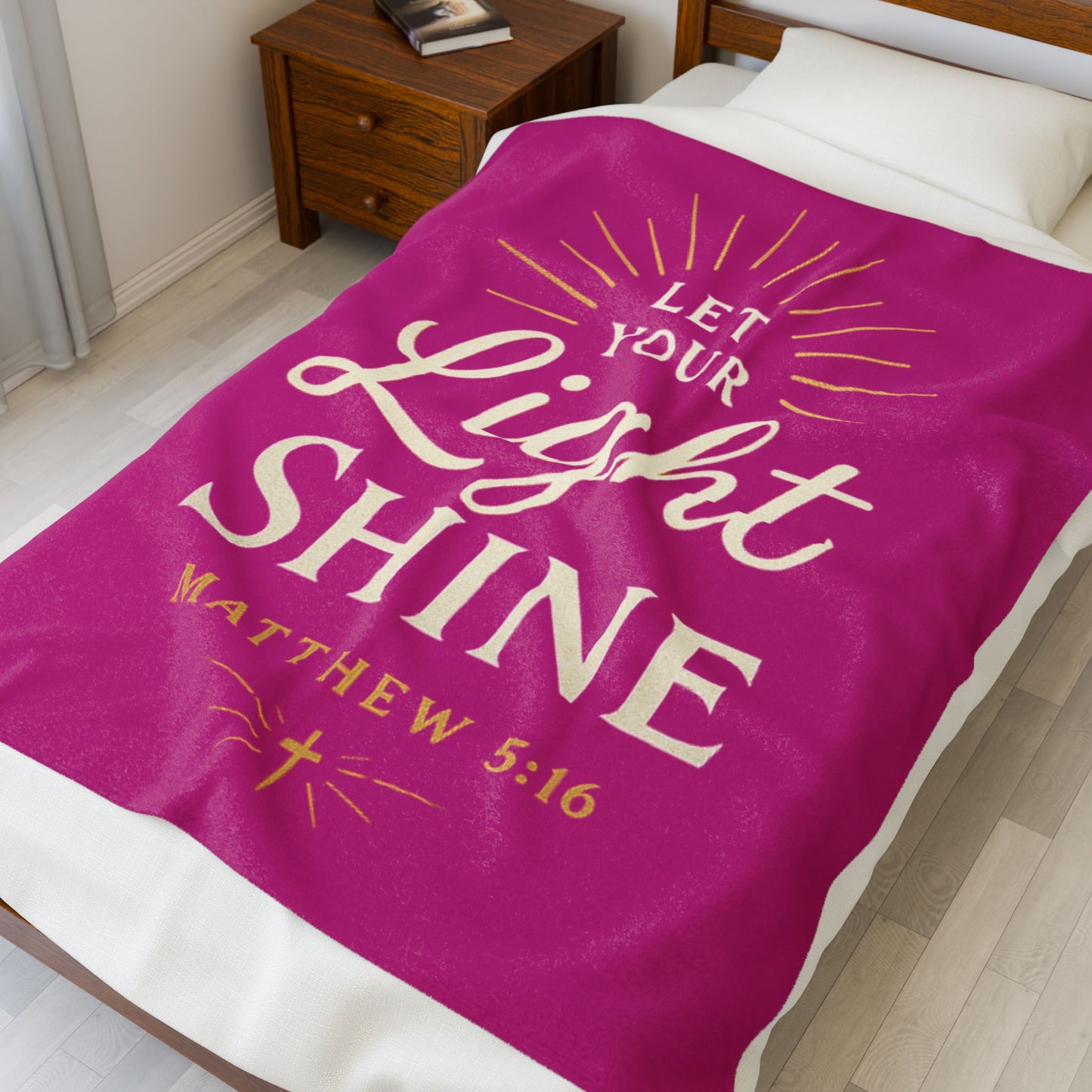Inspirational Velveteen Plush Blanket