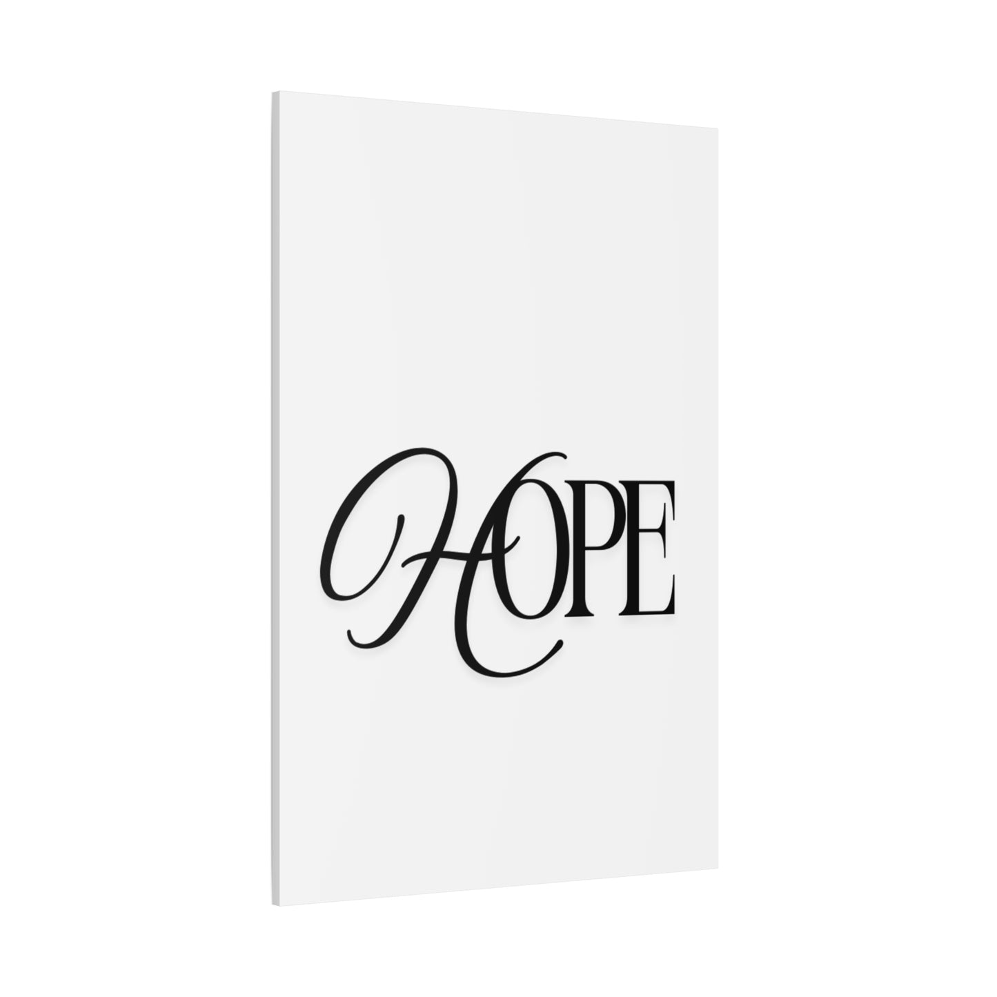Hope Script Wall Art Canvas | Matte Stretched Canvas