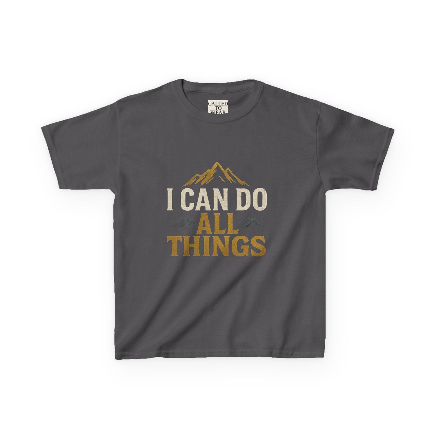 Kids Tee - Inspire and Empower 'I Can Do All Things' Motivational Shirt