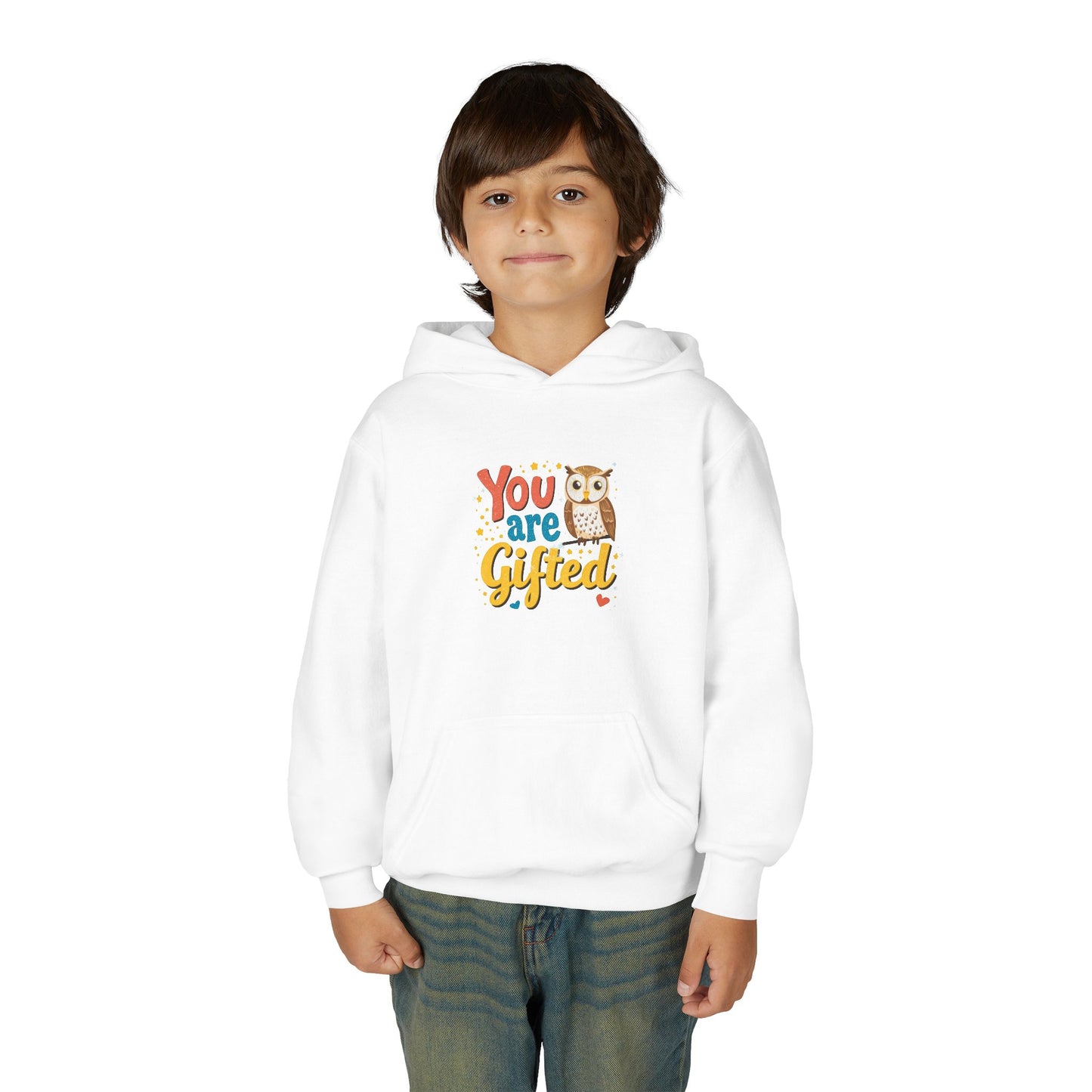 You Are Gifted Owl Youth Hoodie | Encouragement Kids Sweatshirt