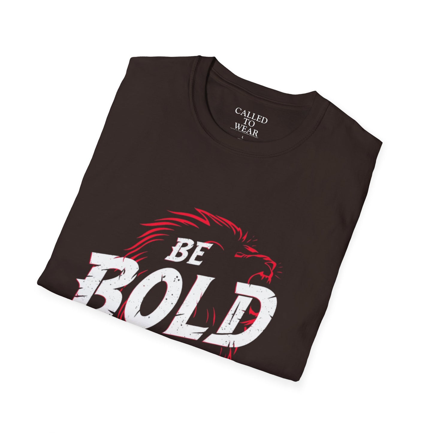 Be Bold in Christ T-Shirt | Christian Faith Tee, Lion Silhouette Typography