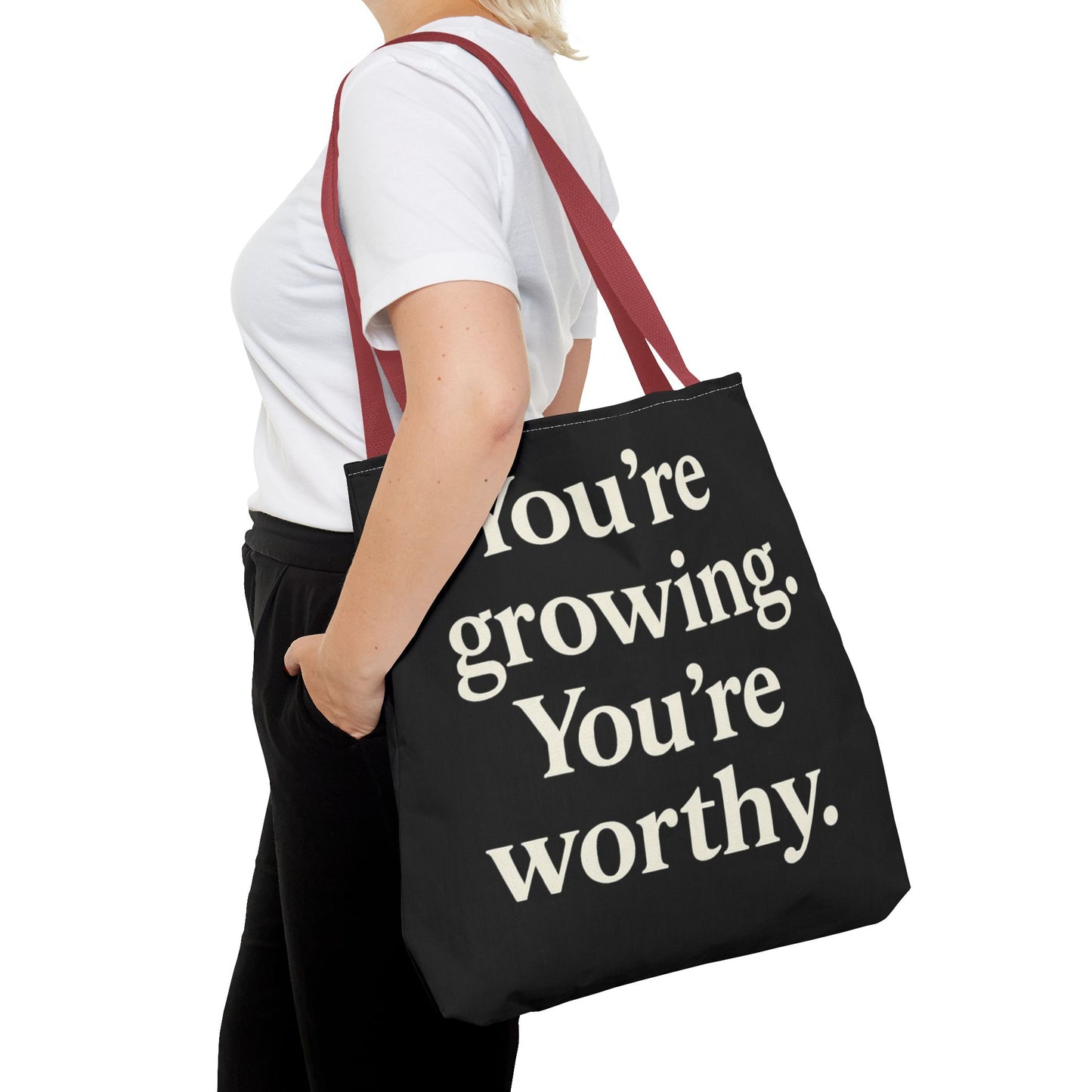 Empowering Affirmation Tote Bag 'You Are Enough' Inspirational Everyday Tote