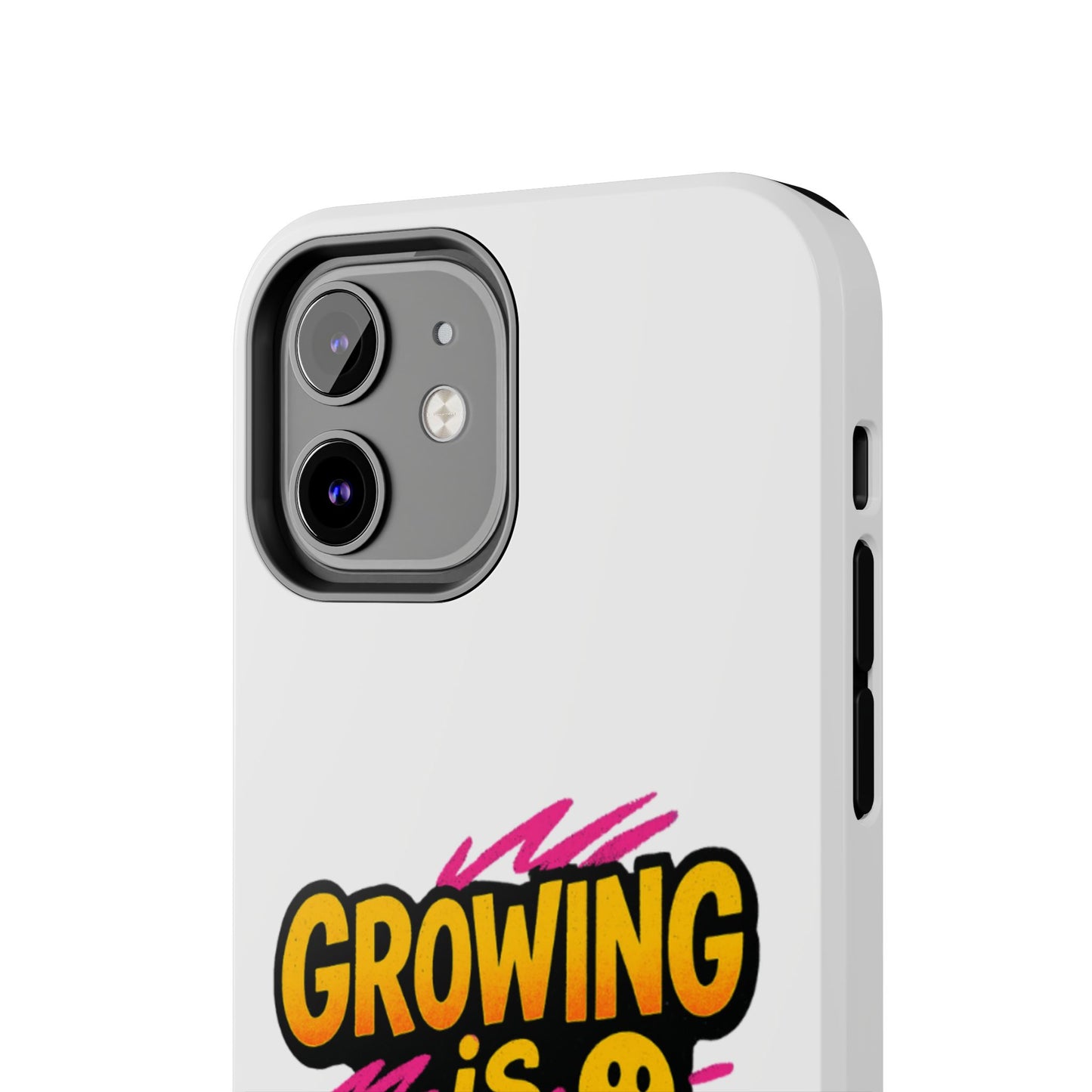 Empowering Tough Phone Case - 'Growing is Power' - Motivational Gifts, Unique Phone Accessories, Phone Protector, Gift for Teens