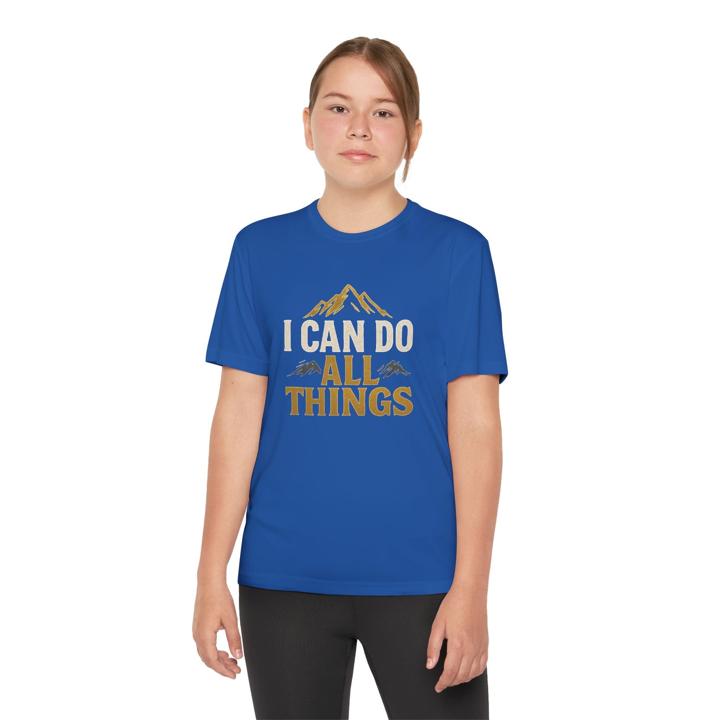Youth Competitor Tee - I Can Do All Things Motivational Shirt