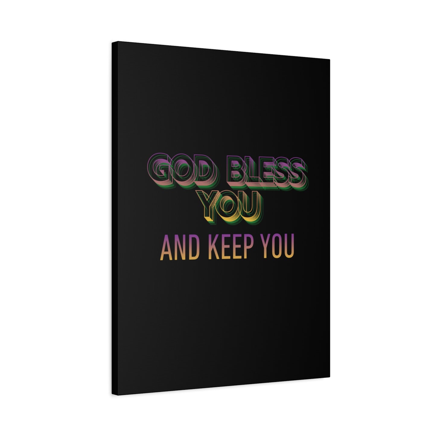 God Bless You and Keep You Canvas | Matte Stretched Wall Art