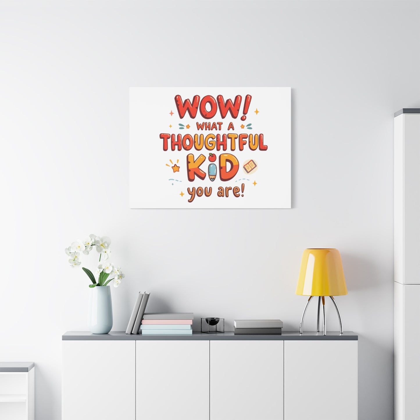What a thoughtful kid you are! Canvas Print | Stretched Matte Canvas
