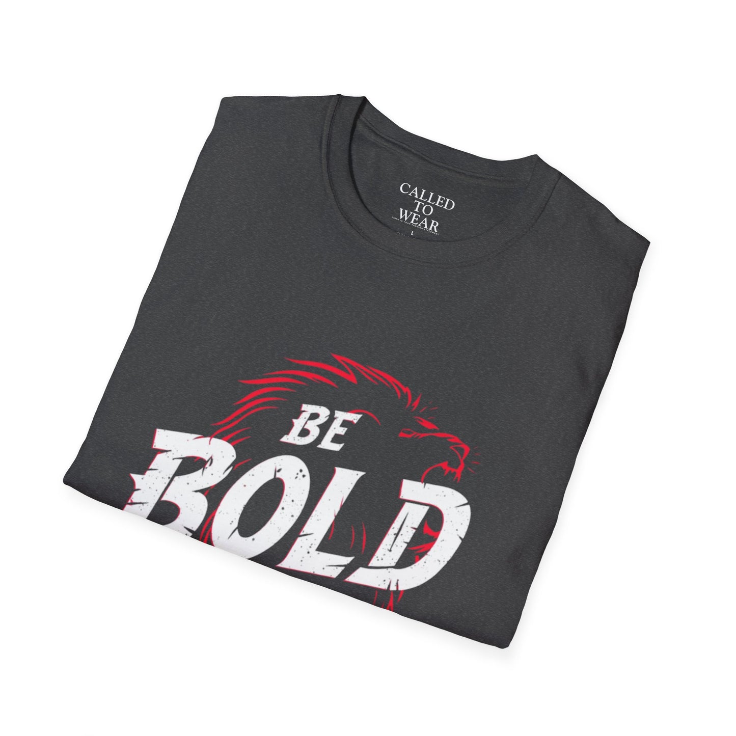 Be Bold in Christ T-Shirt | Christian Faith Tee, Lion Silhouette Typography