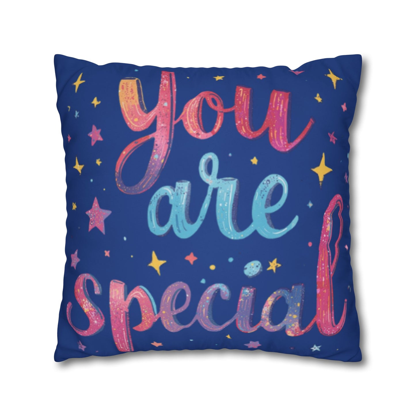 You Are Special Pillowcase | Square Poly Canvas Pillowcase, Inspirational Typography