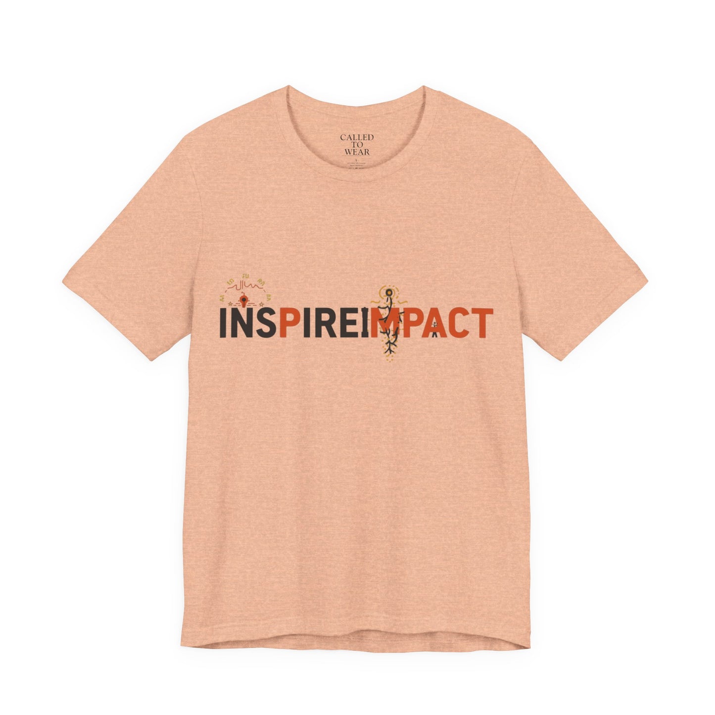 Inspire Impact graphic Tee | Inspirational typography t-shirt