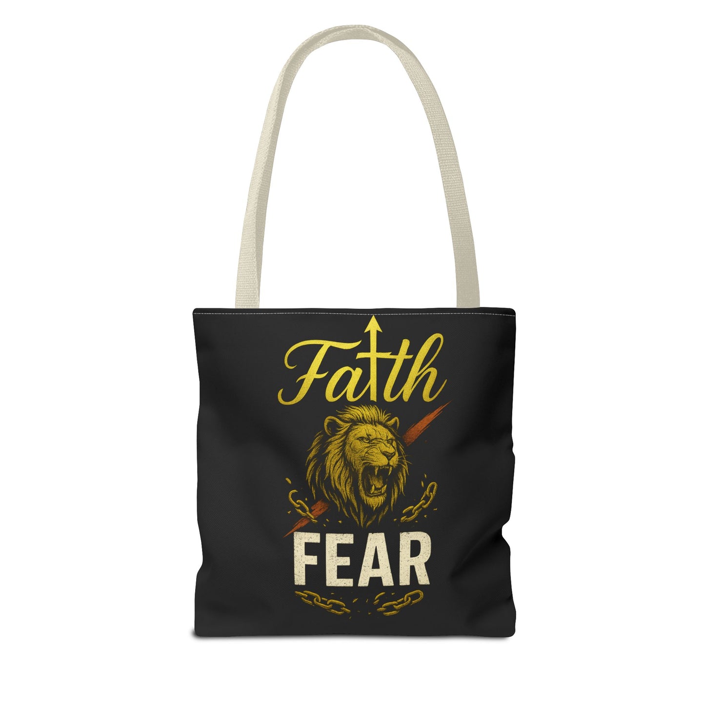 Fearless Faith Tote Bag | Motivational Carryall | Stylish Grocery Bag, Beach Bag, Gift for Friends, Inspirational Accessory