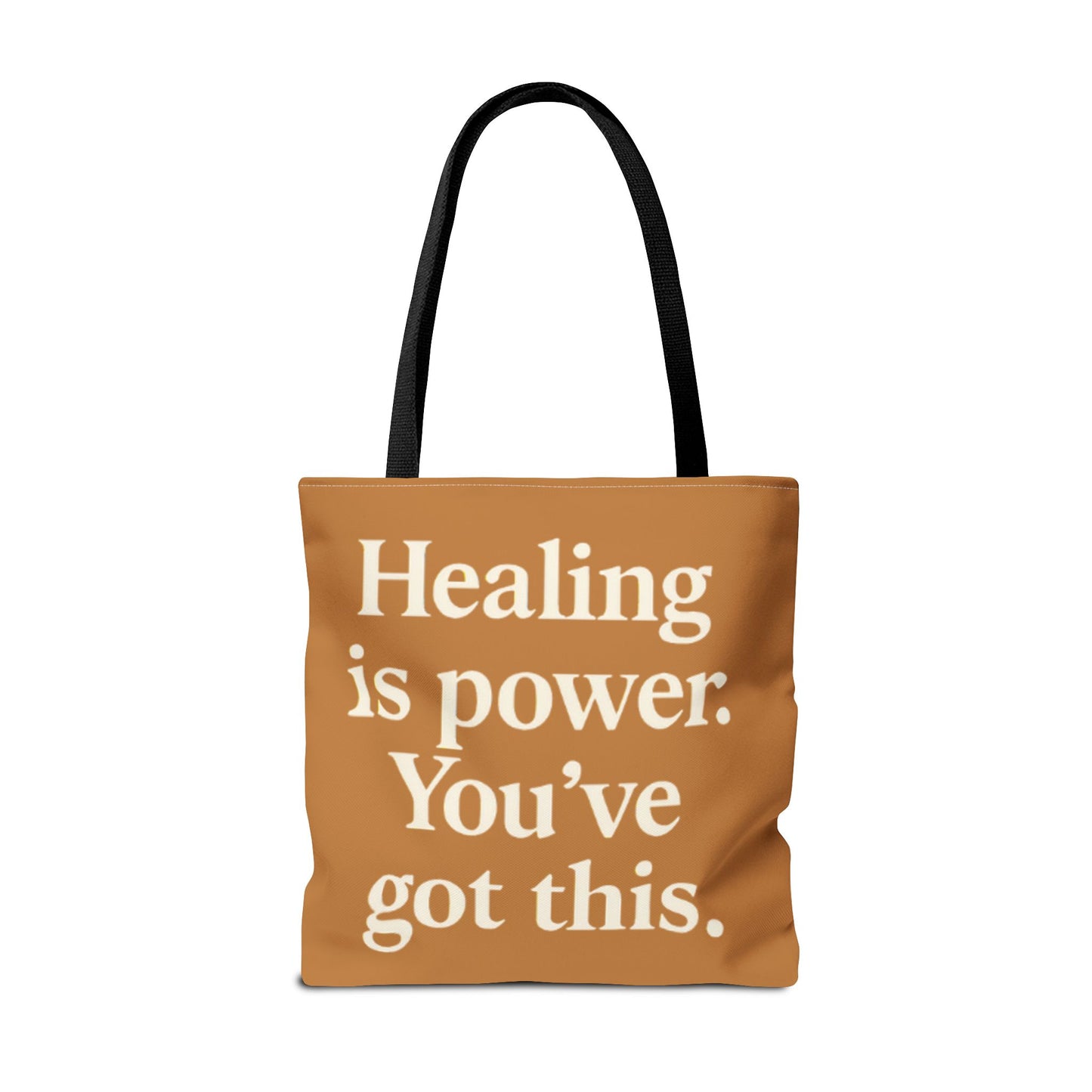 Empowering Healing Tote Bag, Inspirational Market Bag, Motivational Gift, Self-Care Accessory, Supportive Everyday Tote