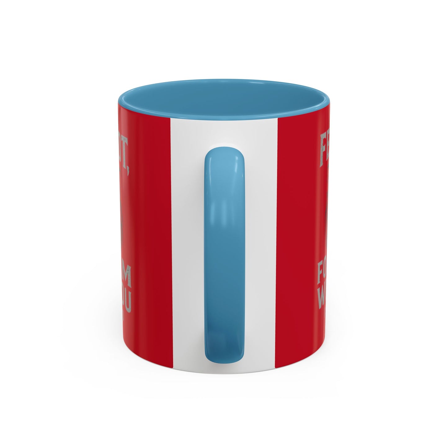 Faith-Inspired Accent Coffee Mug - Cheerful Ceramics for Daily Motivation, Gift for Friends, Home Decor, Encouragement