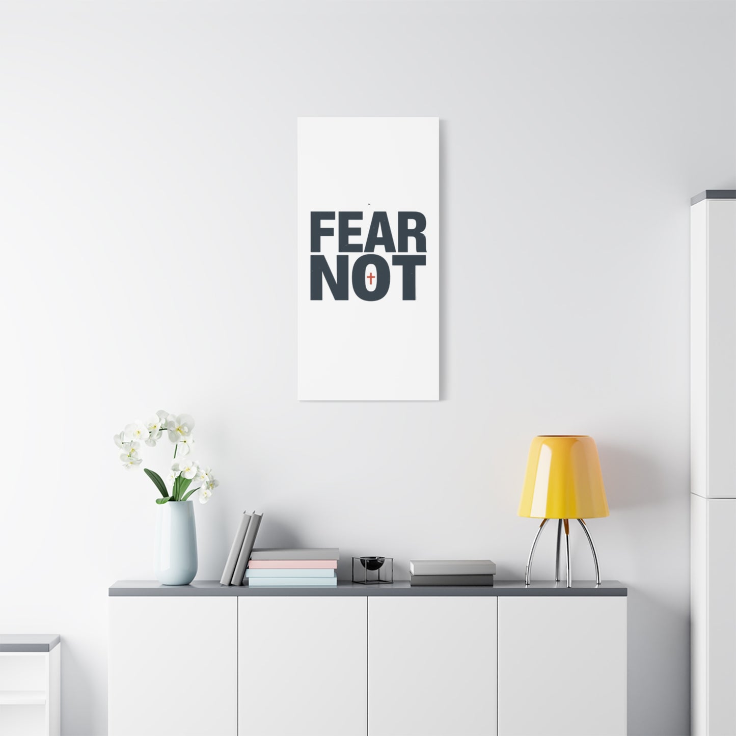 Fear Not canvas | Christian wall art, stretched matte gallery wrap