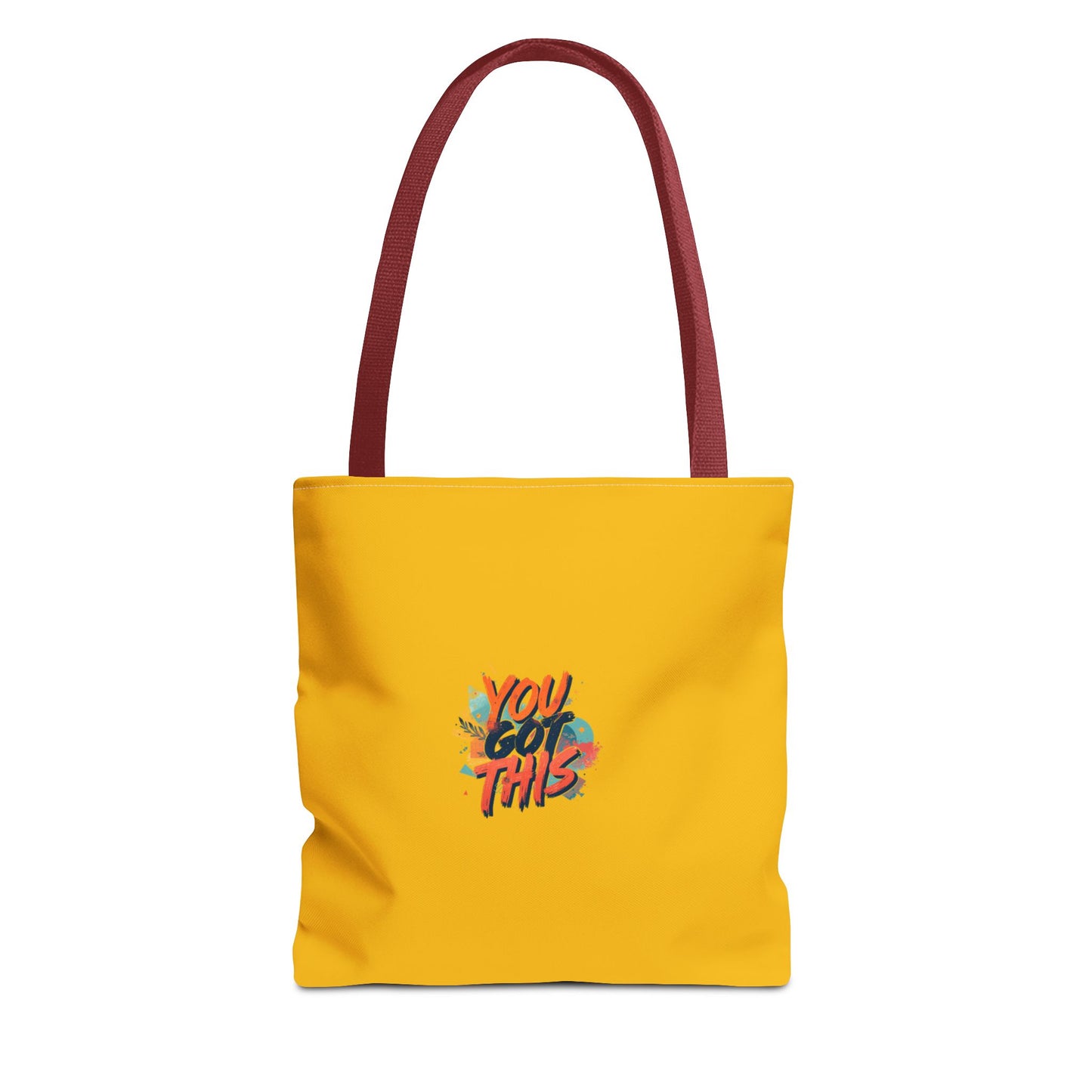 You Got This motivational graphic Tote Bag | positive quote, yellow background