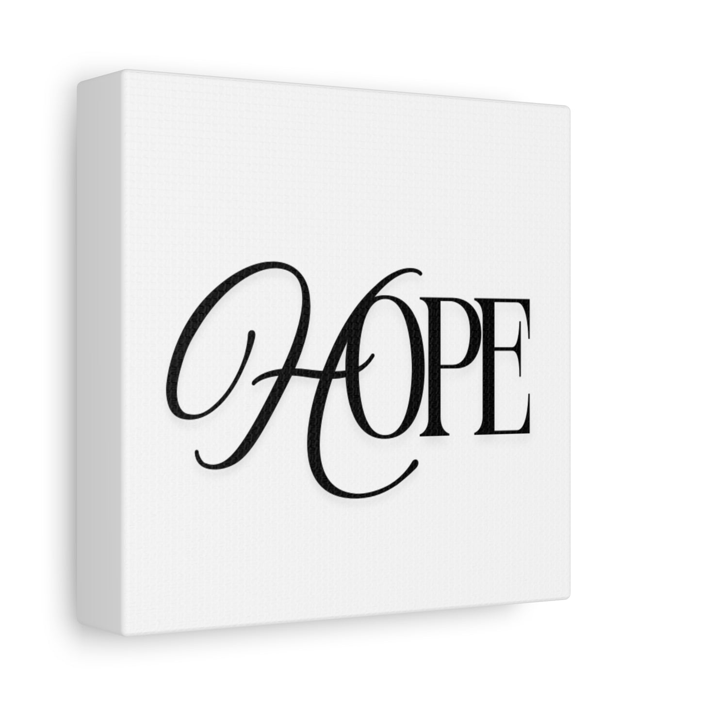 Hope Script Wall Art Canvas | Matte Stretched Canvas