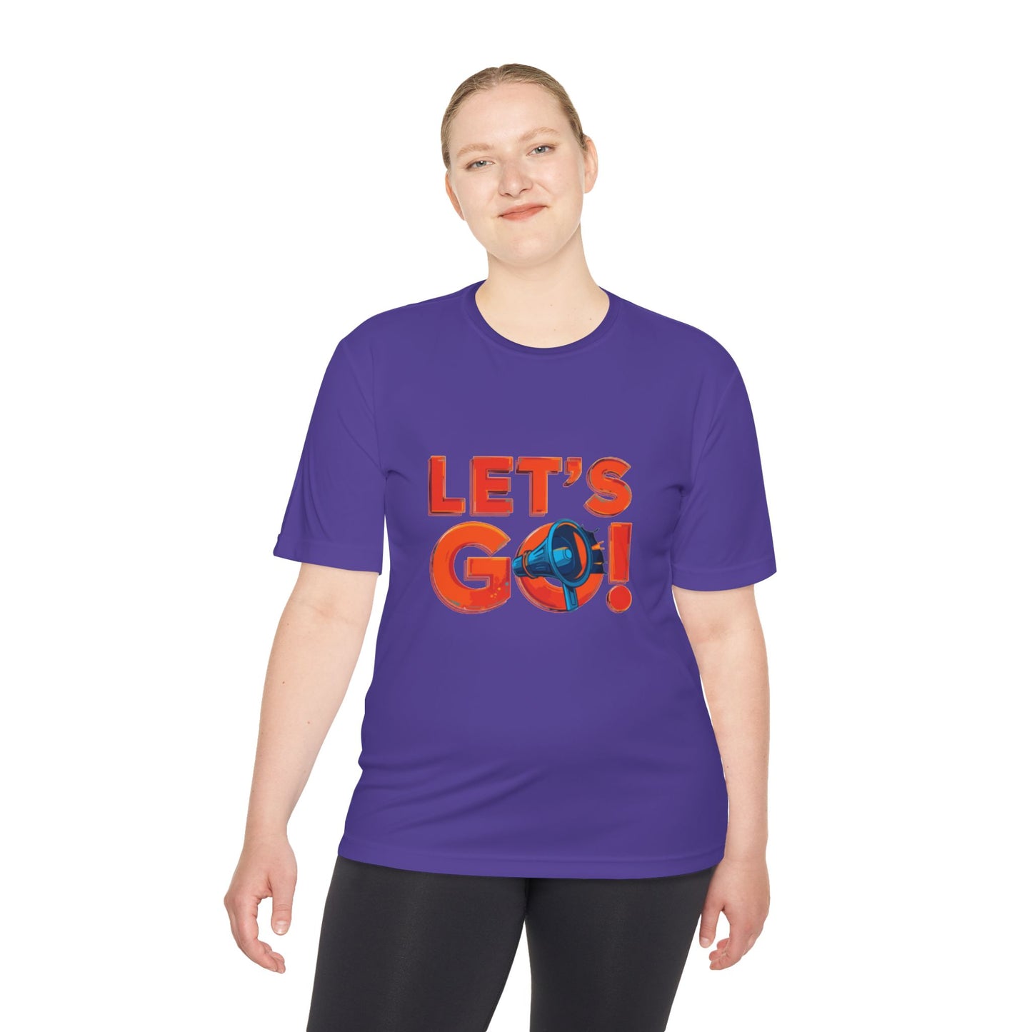LET'S GO! Momentum Graphic Tee | Lightweight Polyester Athletic Shirt