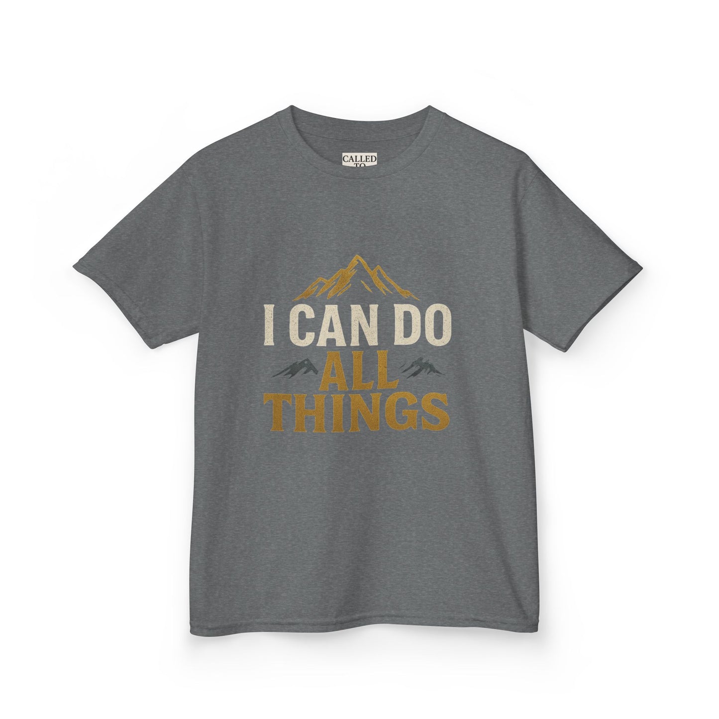 Kids Tee - Inspire and Empower 'I Can Do All Things' Motivational Shirt