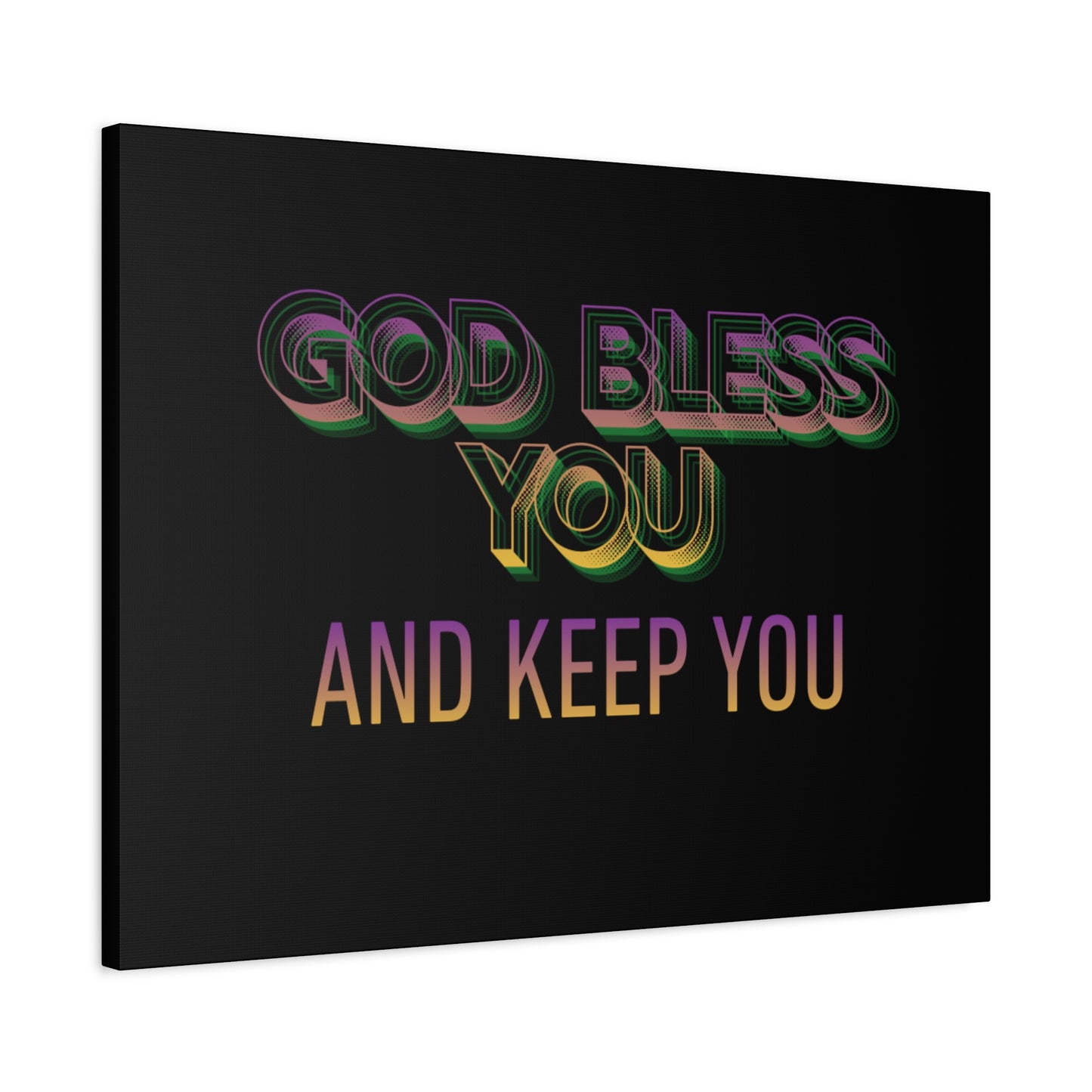 God Bless You and Keep You Canvas | Matte Stretched Wall Art