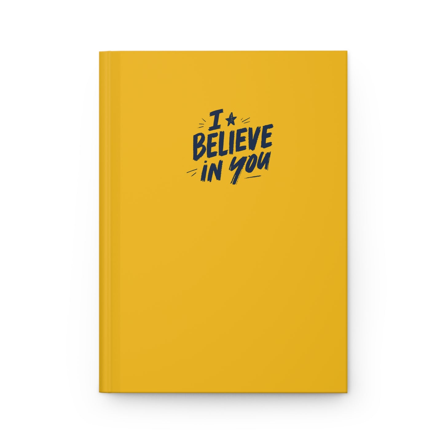 Cheerful Yellow Matte Hardcover Journal | Lined 150 Pages, Perforated