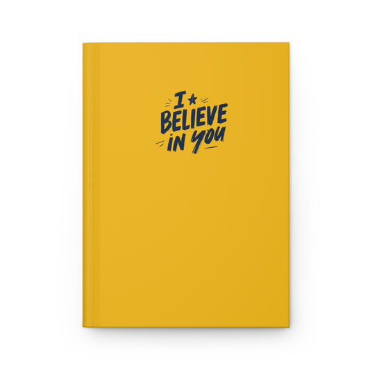 Cheerful Yellow Matte Hardcover Journal | Lined 150 Pages, Perforated