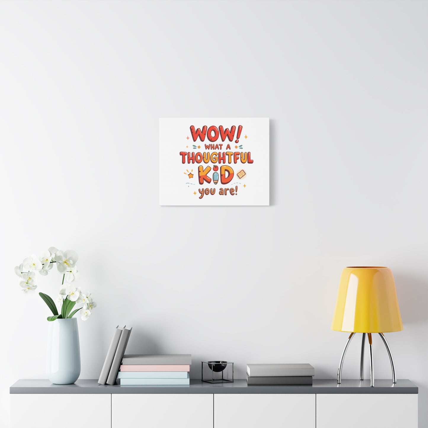 What a thoughtful kid you are! Canvas Print | Stretched Matte Canvas