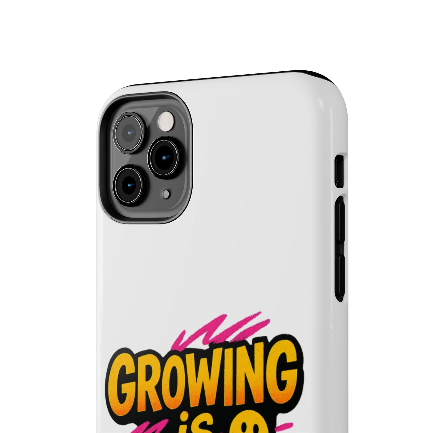 Empowering Tough Phone Case - 'Growing is Power' - Motivational Gifts, Unique Phone Accessories, Phone Protector, Gift for Teens