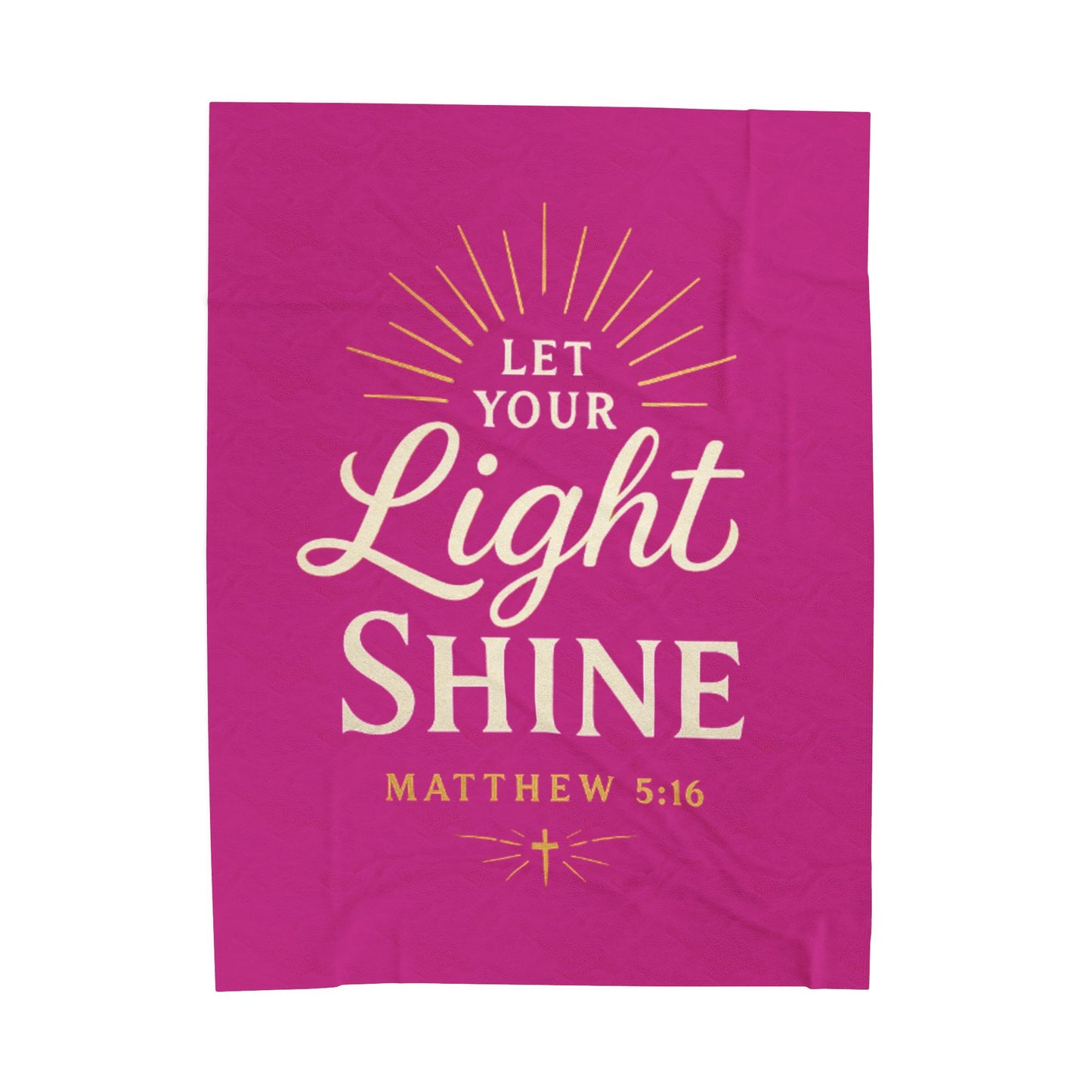 Inspirational Velveteen Plush Blanket