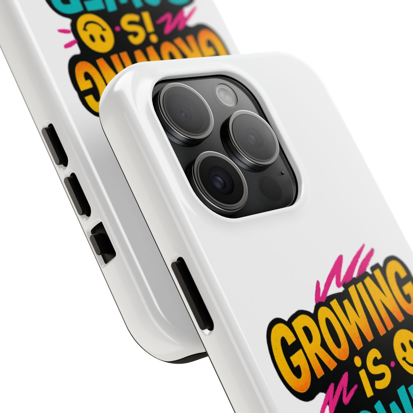 Empowering Tough Phone Case - 'Growing is Power' - Motivational Gifts, Unique Phone Accessories, Phone Protector, Gift for Teens