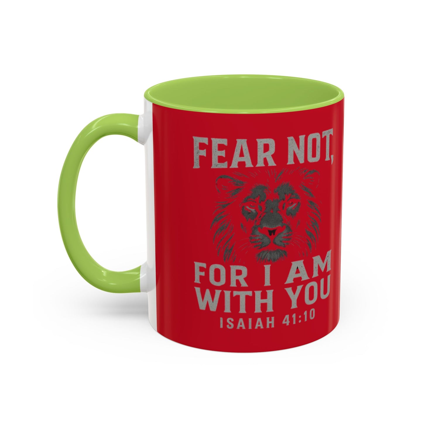 Faith-Inspired Accent Coffee Mug - Cheerful Ceramics for Daily Motivation, Gift for Friends, Home Decor, Encouragement