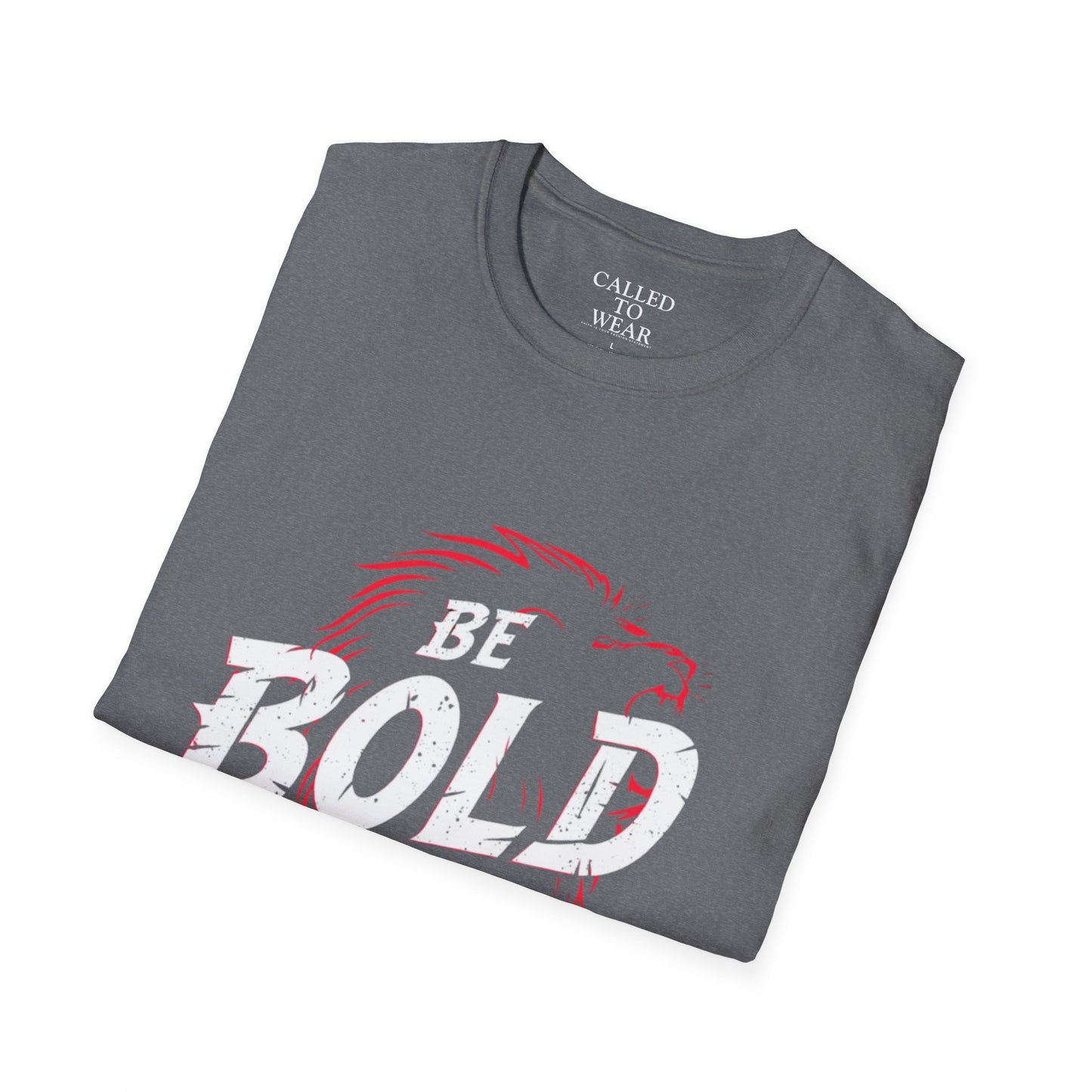 Be Bold in Christ T-Shirt | Christian Faith Tee, Lion Silhouette Typography
