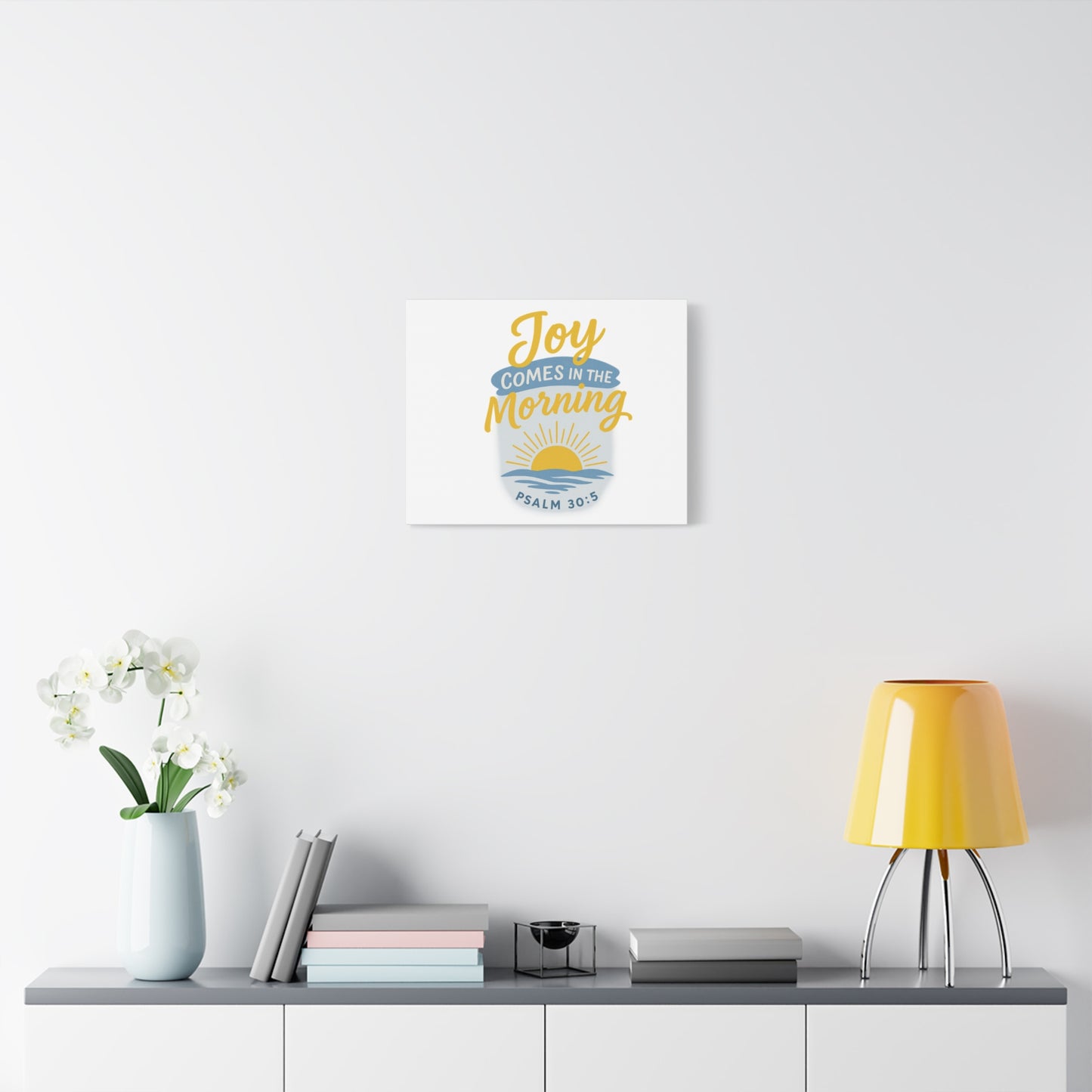 Joy Comes in the Morning Canvas Art | Sunshine Wall Decor, Inspirational Wall Art, Home Blessing Decor, Uplifting Gift, Faith-Based Art