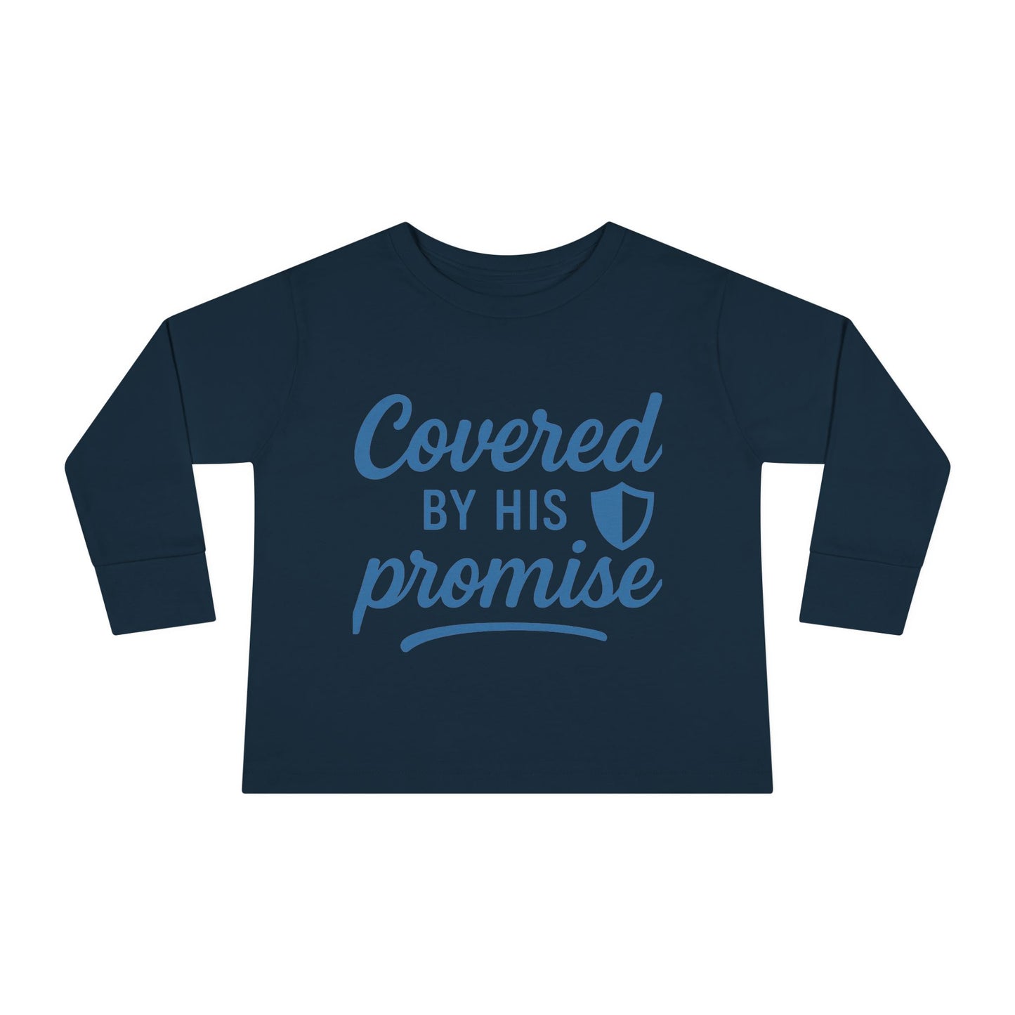 Covered by His Promise Toddler Long Sleeve Tee