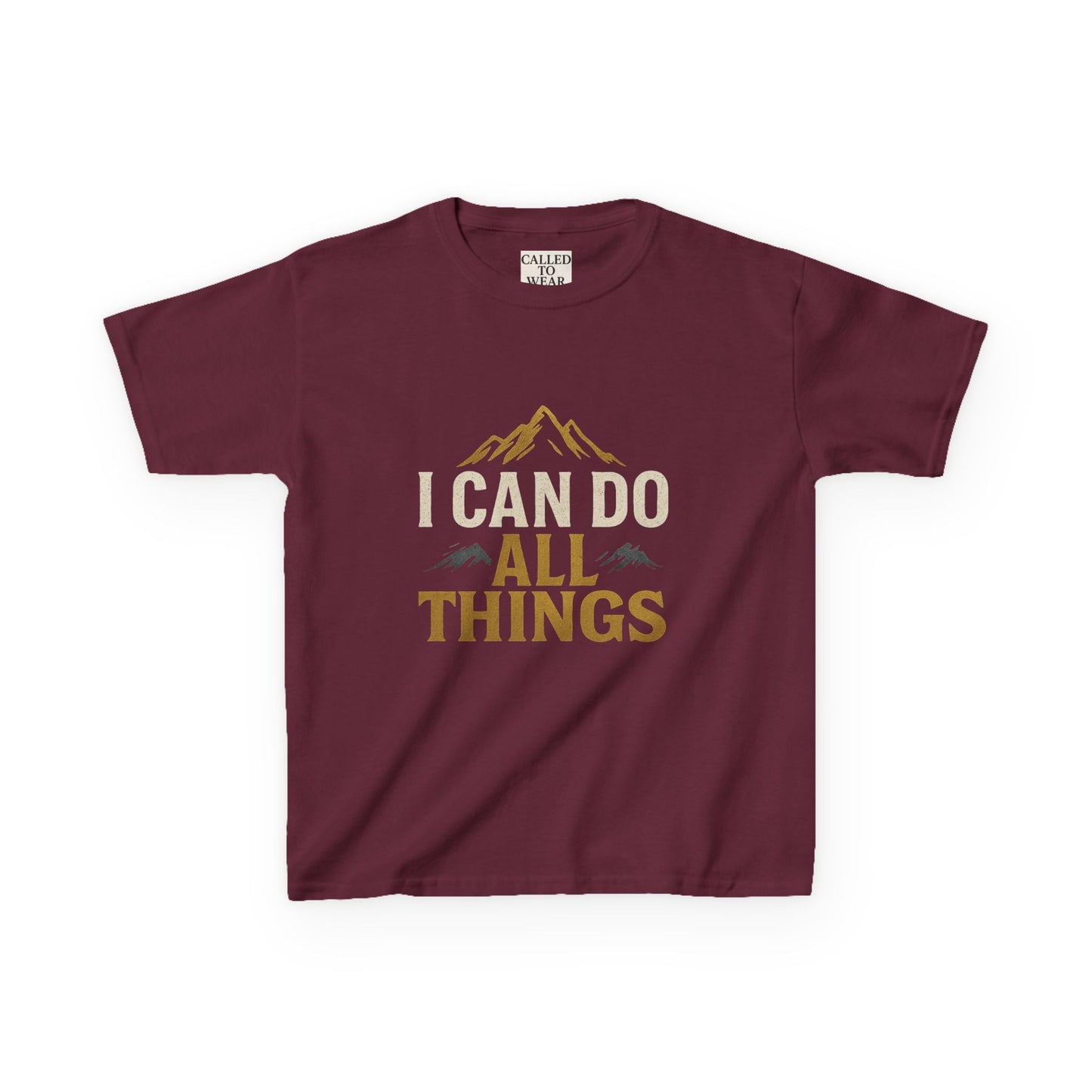 Kids Tee - Inspire and Empower 'I Can Do All Things' Motivational Shirt