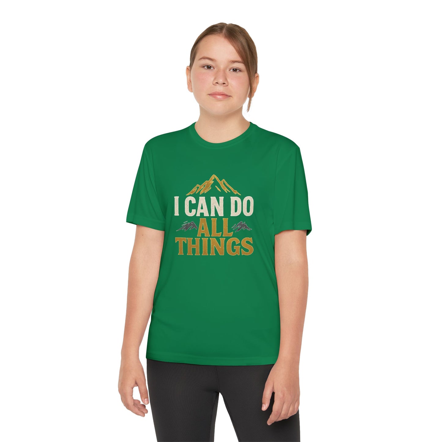 Youth Competitor Tee - I Can Do All Things Motivational Shirt