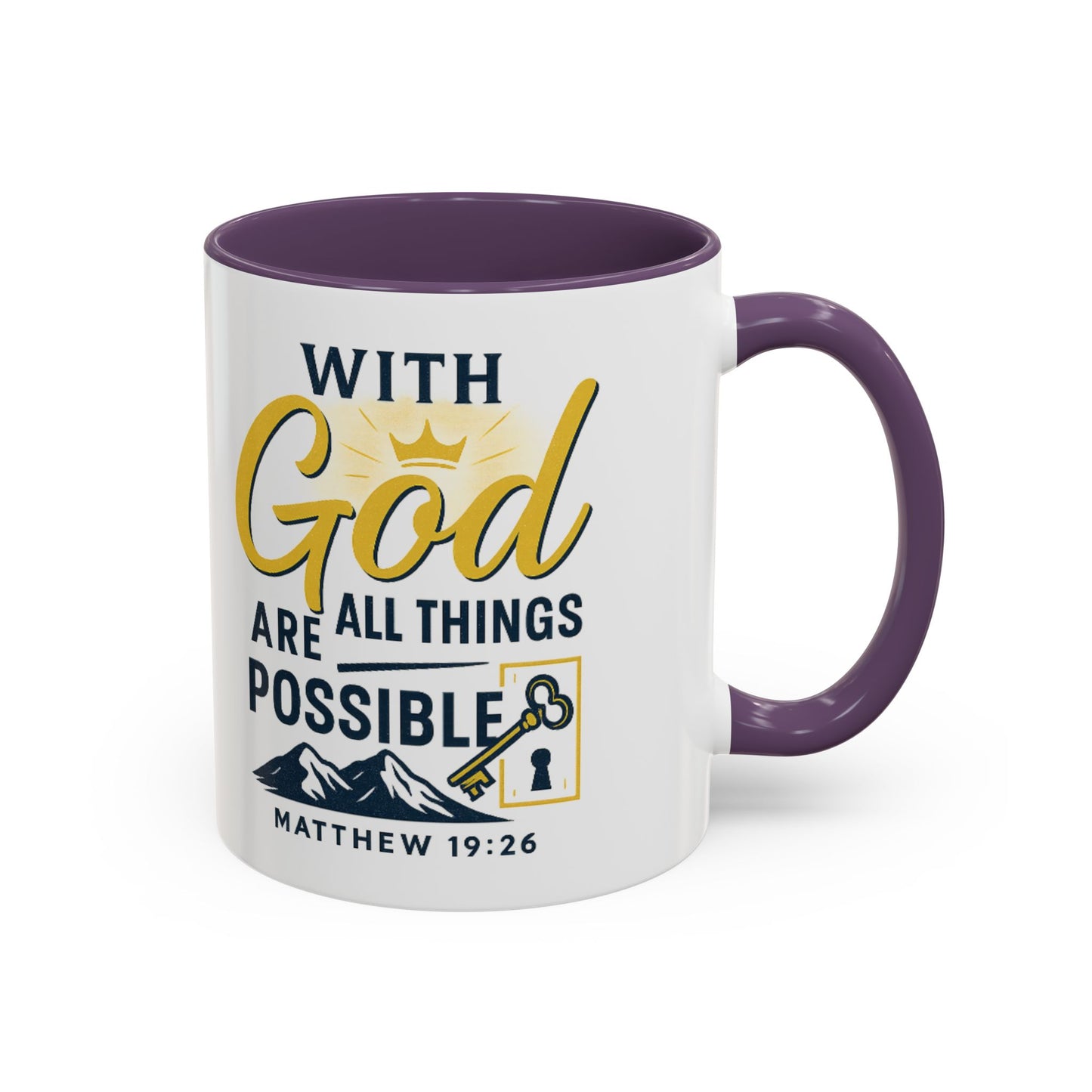 Inspirational Coffee Mug, Motivational Mug, Religious Gift, God Quote Mug, Faith-Based Coffee Cup, Customizable Coffee Mug