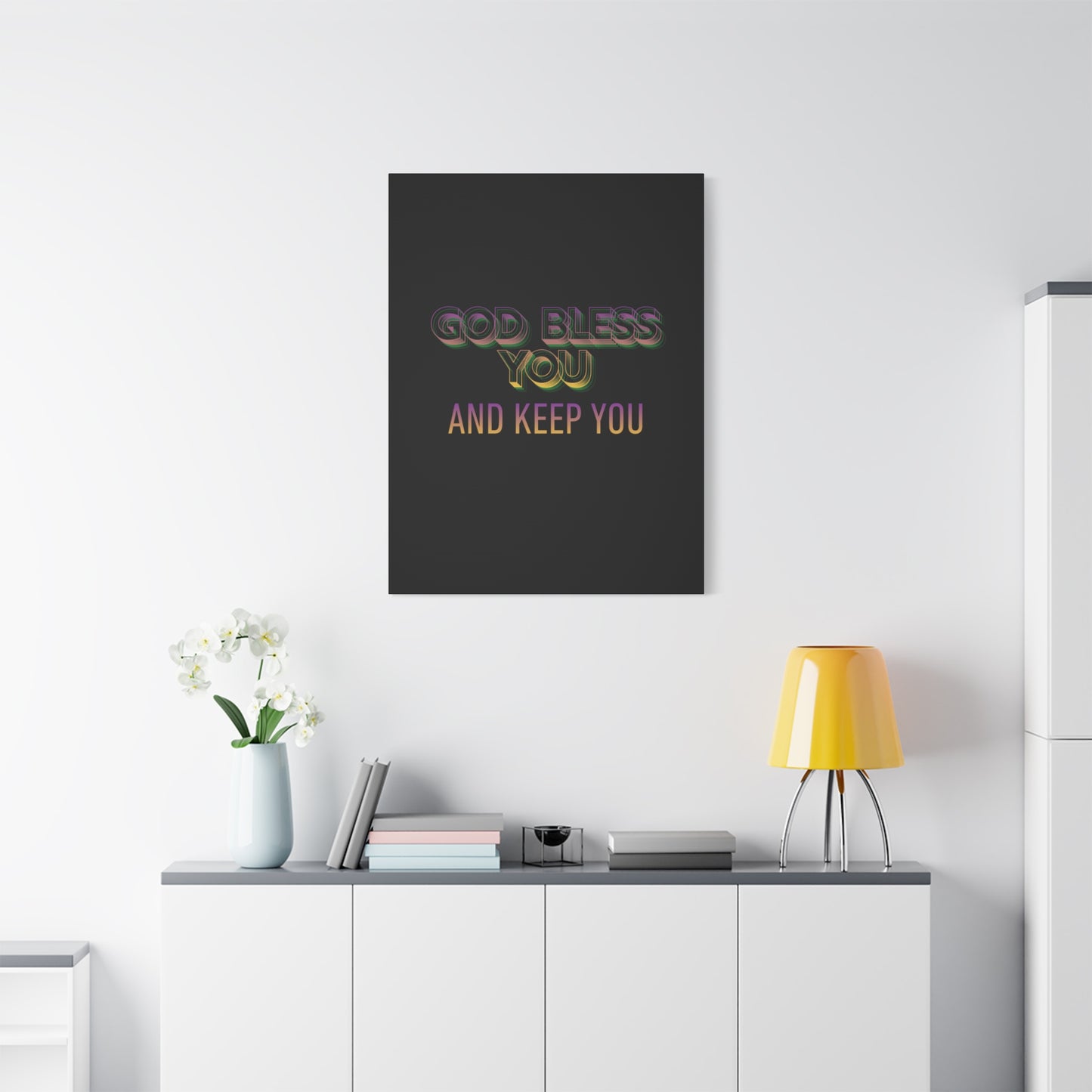 God Bless You and Keep You Canvas | Matte Stretched Wall Art